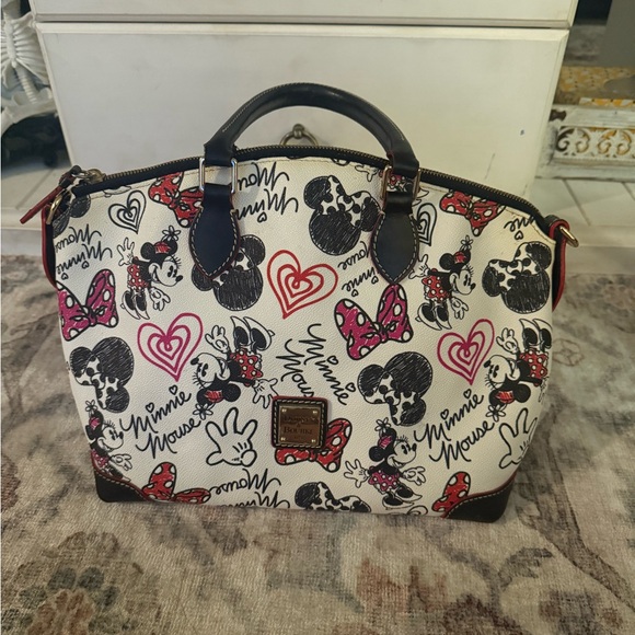 Dooney & Bourke Handbags - Dooney & Bourke Minnie Mouse Satchel - Black and Red lightly used